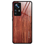 Xiaomi 12T Pro 5G Fallsäkert Trämönster Härdat Glasskal mobilskal TPU Ram Skyddande Skal