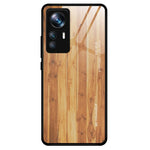 Xiaomi 12T Pro 5G Fallsäkert Trämönster Härdat Glasskal mobilskal TPU Ram Skyddande Skal