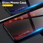 Reptåligt mobilskal för Samsung Galaxy S23+ Kolfibertextur mobilskal Härdat Glas + TPU mobilskal