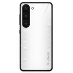 Reptåligt mobilskal för Samsung Galaxy S23+ Kolfibertextur mobilskal Härdat Glas + TPU mobilskal
