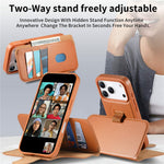 CASENEO For iPhone 18 Pro Max / 17 Pro Max Magnetic Case RFID Blocking Wallet Detachable Leather Phone Cover with Wristband