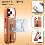 CASENEO For iPhone 18 Pro Max / 17 Pro Max Magnetic Case RFID Blocking Wallet Detachable Leather Phone Cover with Wristband