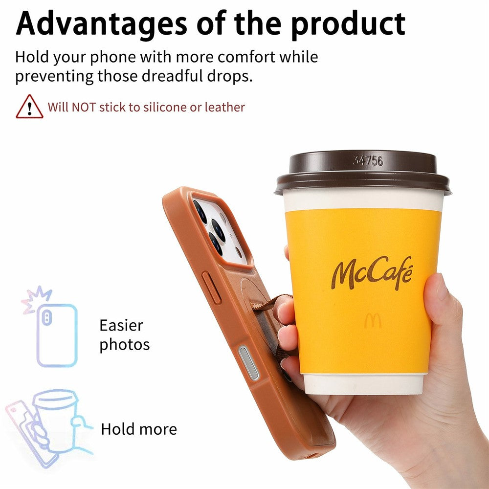 CASENEO For iPhone 18 Pro Max / 17 Pro Max Magnetic Case RFID Blocking Wallet Detachable Leather Phone Cover with Wristband