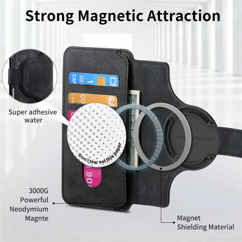 CASENEO MW-03 til iPhone 18 Pro Max / 17 Pro Max etui med aftagelig pung i læder + TPU telefoncover