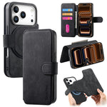 CASENEO MW-03 For iPhone 18 Pro / 17 Pro Case with Detachable Wallet Leather + TPU Phone Cover
