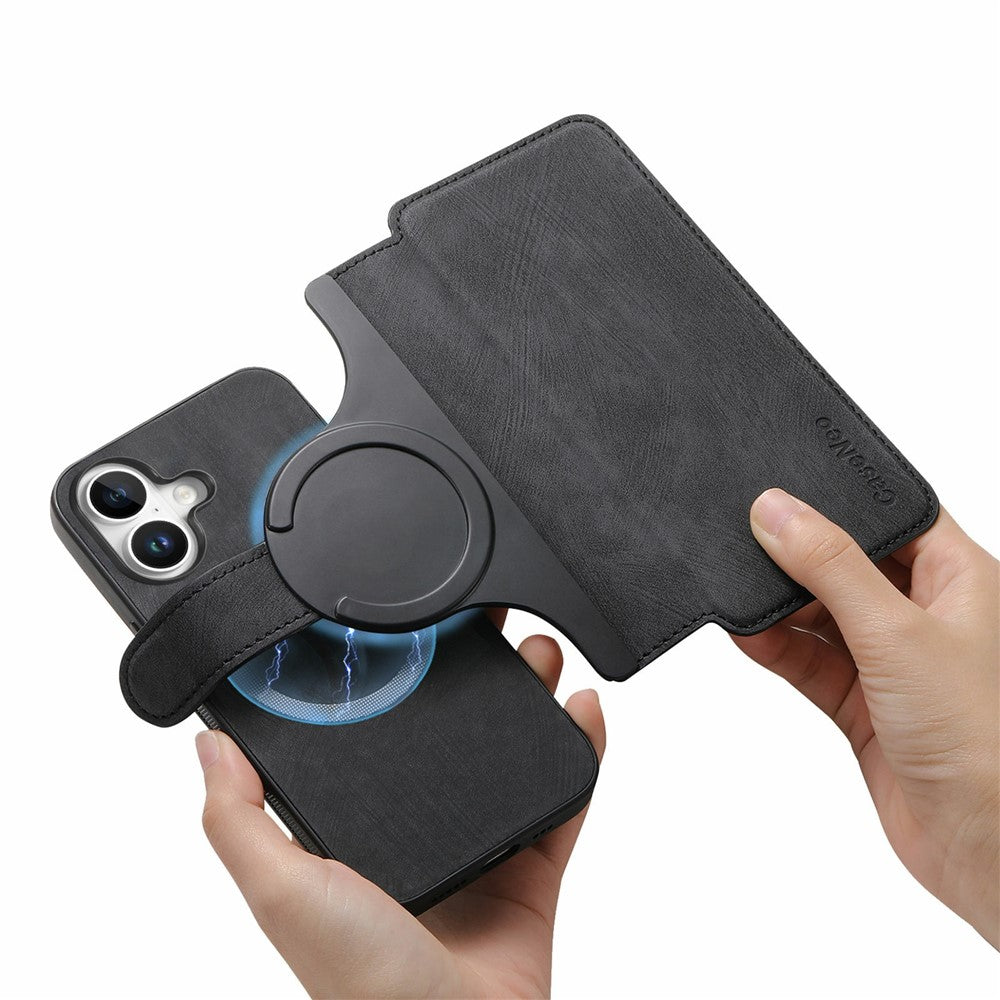 CASENEO MW-03 For iPhone 17 Case with Detachable Wallet Leather + TPU Phone Cover