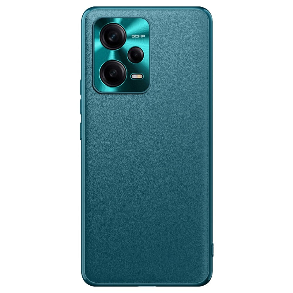 For Xiaomi Redmi Note 12 Pro+ 5G Shockproof PU Leather Coated TPU + PC Hybrid Case Protective Phone Cover