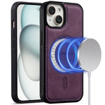LC.IMEEKE L6 For iPhone 13 mini / 12 mini Case PU Leather Coated PC TPU Phone Cover Compatible with MagSafe