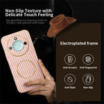 For Honor X9c Smart 5G / X60 5G Phone Case Carbon Fiber Textured Electroplated TPU Back Cover