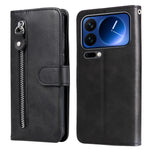 For Xiaomi 17 Pro PU Leather Cases with Zipper Pocket Wallet Phone Cover Stand