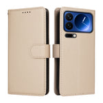 For Xiaomi 17 Pro Case RFID Blocking 3 Card Slots PU Leather Phone Cover with Wrist Strap
