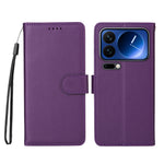 For Xiaomi 17 Pro Case RFID Blocking 3 Card Slots PU Leather Phone Cover with Wrist Strap