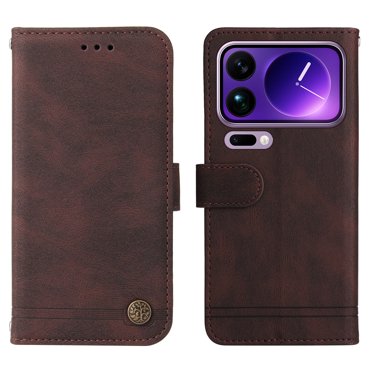 For Xiaomi 17 Pro Max Leather Wallet Cases Skin Touch Phone Cover Stand with Strap