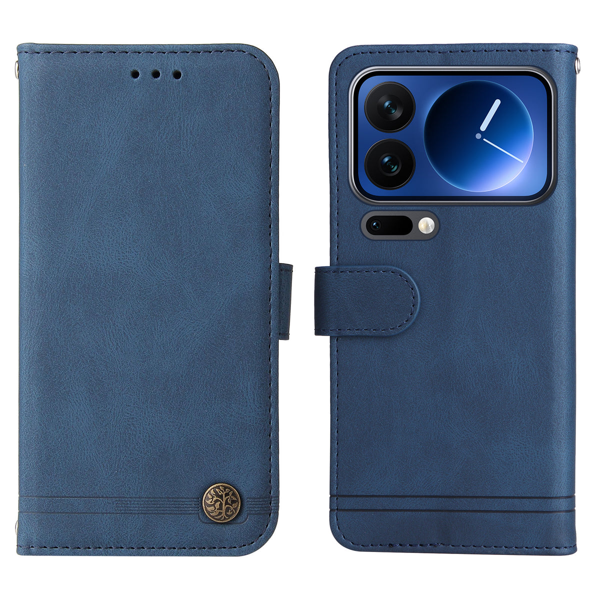 For Xiaomi 17 Pro Leather Wallet Cases Skin Touch Phone Cover Stand with Strap