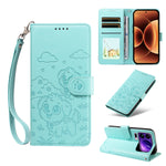 For Xiaomi 17 Pro Max Case RFID Blocking Imprinted Dog Pattern PU Leather Phone Cover with Wrist Strap