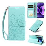 For Xiaomi 17 Pro Case RFID Blocking Imprinted Dog Pattern PU Leather Phone Cover with Wrist Strap