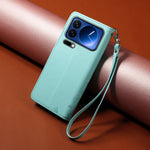 For Xiaomi 17 Pro Case RFID Blocking Imprinted Dog Pattern PU Leather Phone Cover with Wrist Strap