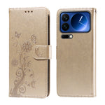 For Xiaomi 17 Pro Leather Case Butterfly Floral Imprint Wallet Stand Cover