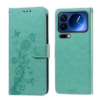 For Xiaomi 17 Pro Leather Case Butterfly Floral Imprint Wallet Stand Cover
