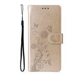 For Xiaomi 17 Pro Max Leather Case Butterfly Floral Imprint Wallet Stand Cover