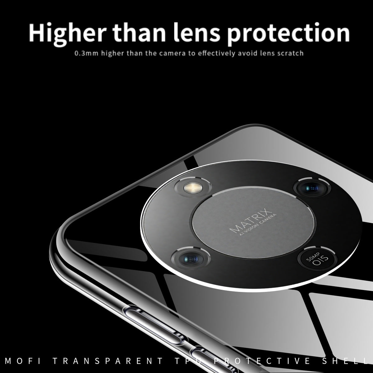 MOFI For Honor Magic8 Lite 5G / X9d 5G / X70 5G Clear Phone Case  Ultra-Thin TPU Phone Back Cover