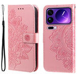 For Xiaomi 17 Pro Max Case Floral Pattern PU Leather Wallet Stand Phone Cover