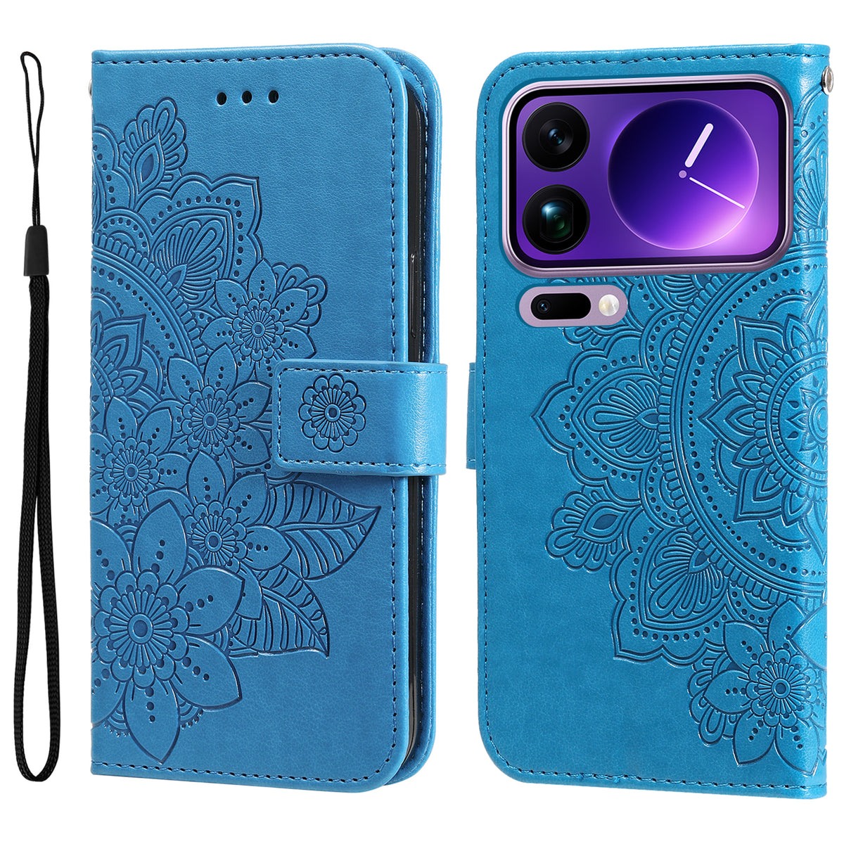 For Xiaomi 17 Pro Max Case Floral Pattern PU Leather Wallet Stand Phone Cover
