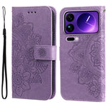 For Xiaomi 17 Pro Max Case Floral Pattern PU Leather Wallet Stand Phone Cover