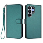 For Samsung Galaxy S26 Ultra Leather Case Wallet Stand Phone Cover with Wrist Strap