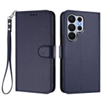 For Samsung Galaxy S26 Ultra Leather Case Wallet Stand Phone Cover with Wrist Strap