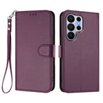 For Samsung Galaxy S26 Ultra Leather Case Wallet Stand Phone Cover with Wrist Strap