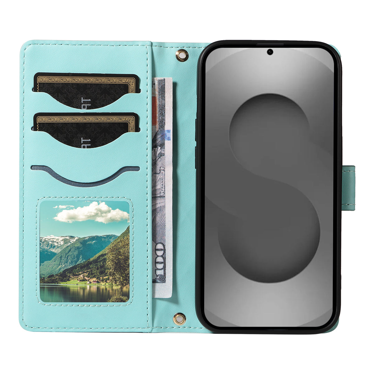 Samsung Galaxy S26 Ultra Plånboksfodral Rhombus Läderfodral med Rem