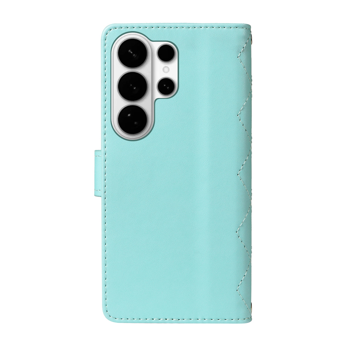 For Samsung Galaxy S26 Ultra Wallet Case Rhombus Leather Phone Cover with Strap
