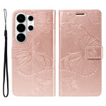 For Samsung Galaxy S26 Ultra Wallet Case Floral Butterfly Imprinted Leather Phone Cover Stand