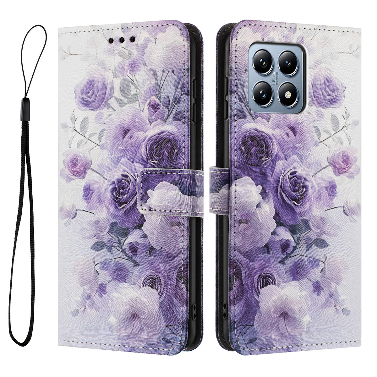 For Xiaomi 15T Wallet Case Pattern Printing PU Leather Phone Cover with Lanyard
