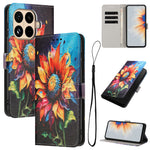 For Xiaomi 15T Pro Wallet Case Pattern Printing PU Leather Phone Cover with Lanyard