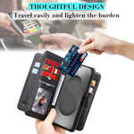 For Samsung Galaxy S26 Ultra Leather Case with 10 Card Holder Phone Cover Stand