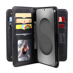 For Samsung Galaxy S26 Ultra Leather Case with 10 Card Holder Phone Cover Stand