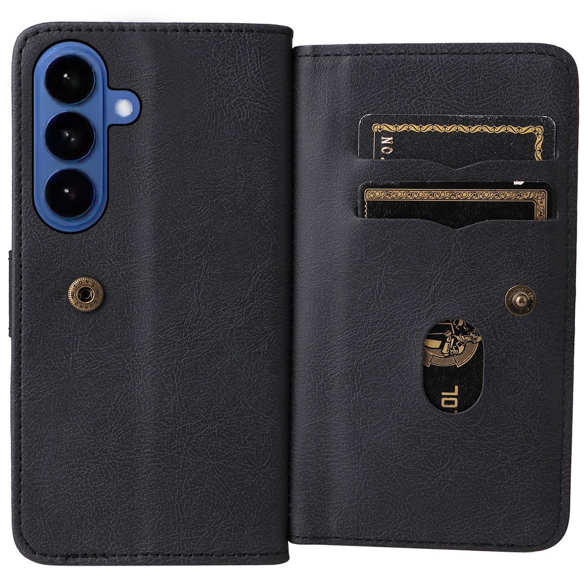 For Samsung Galaxy S27 / S26 Leather Case with 10 Card Holder Phone Cover Stand