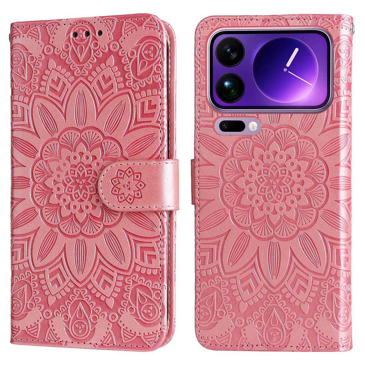 For Xiaomi 17 Pro Max Case Sunflower Imprint Leather Wallet Phone Cover