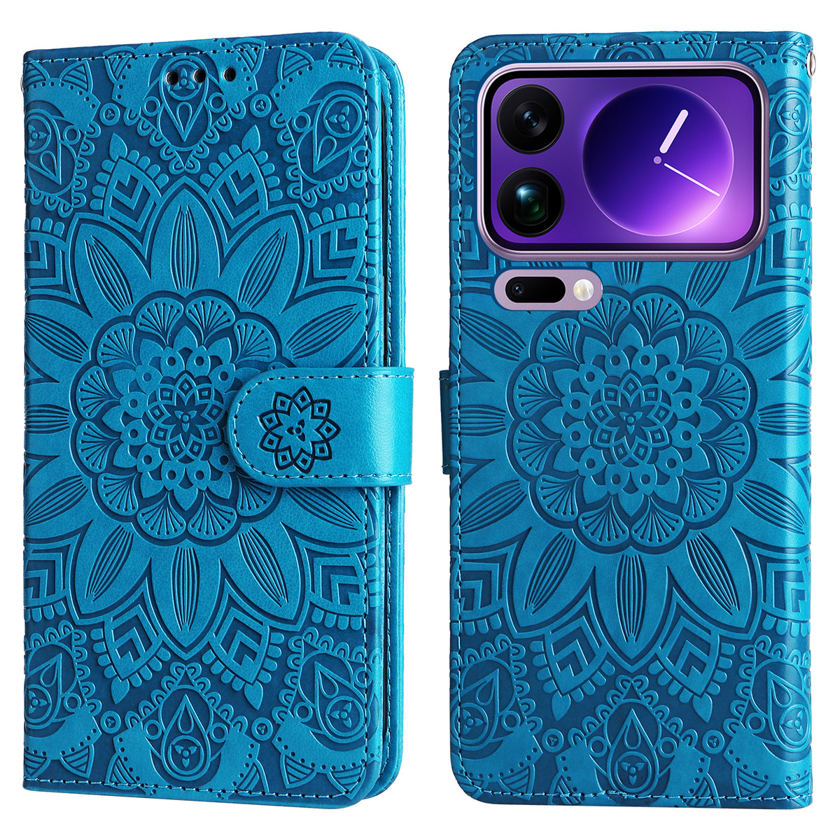 For Xiaomi 17 Pro Max Case Sunflower Imprint Leather Wallet Phone Cover