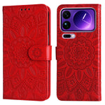 For Xiaomi 17 Pro Max Case Sunflower Imprint Leather Wallet Phone Cover
