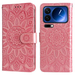 For Xiaomi 17 Pro Case Sunflower Imprint Leather Wallet Phone Cover