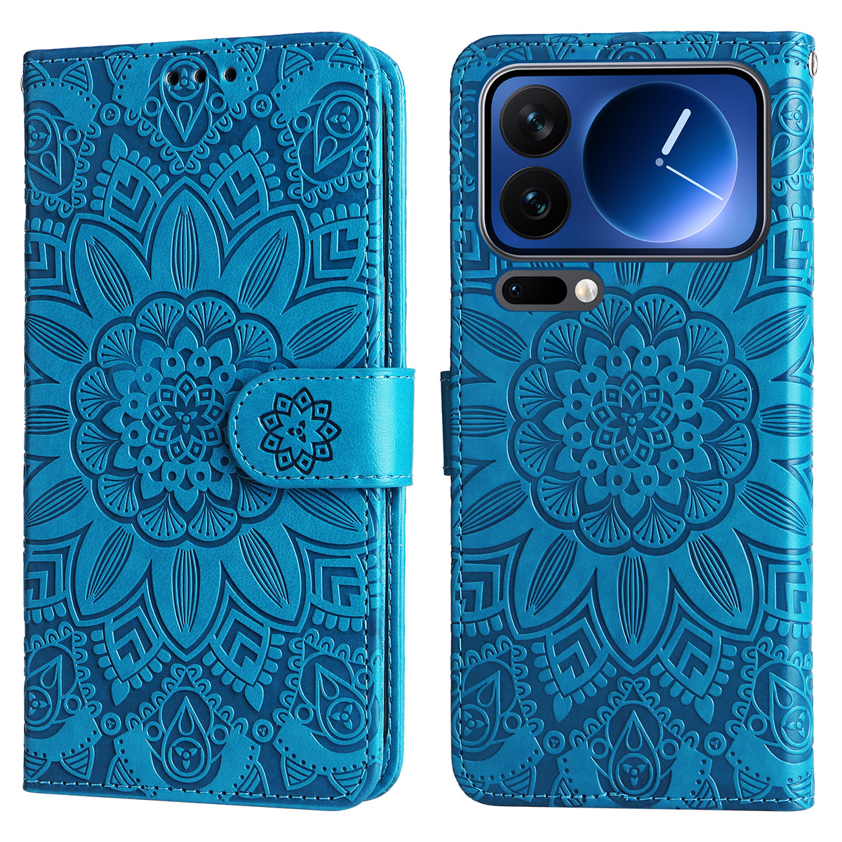 For Xiaomi 17 Pro Case Sunflower Imprint Leather Wallet Phone Cover