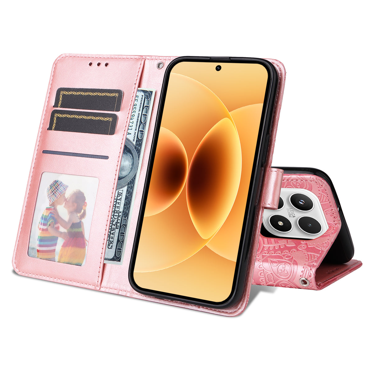 For Xiaomi 17 Case Sunflower Imprint Leather Wallet Phone Cover