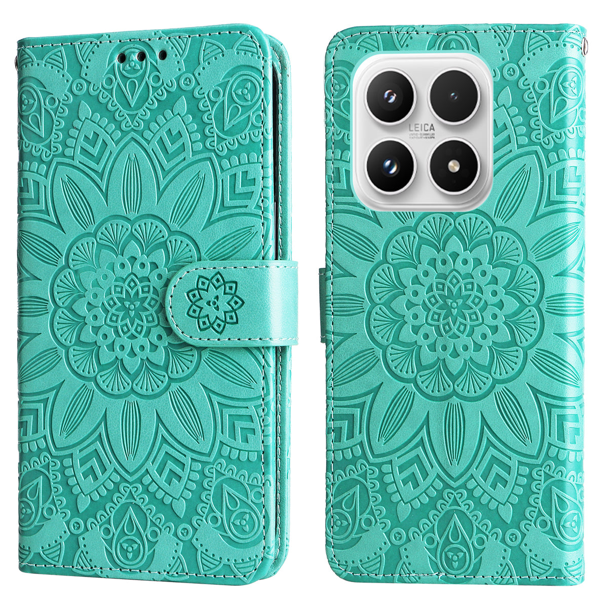 For Xiaomi 17 Case Sunflower Imprint Leather Wallet Phone Cover
