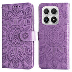 For Xiaomi 17 Case Sunflower Imprint Leather Wallet Phone Cover