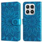 For Xiaomi 17 Case Sunflower Imprint Leather Wallet Phone Cover
