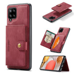 JEEHOOD til Samsung Galaxy A42 5G Cover J01 Retro Læder Telefon Bagside Cover med Aftagelig Magnetisk Kortlomme