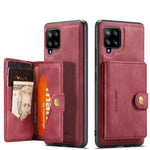 JEEHOOD til Samsung Galaxy A42 5G Cover J01 Retro Læder Telefon Bagside Cover med Aftagelig Magnetisk Kortlomme